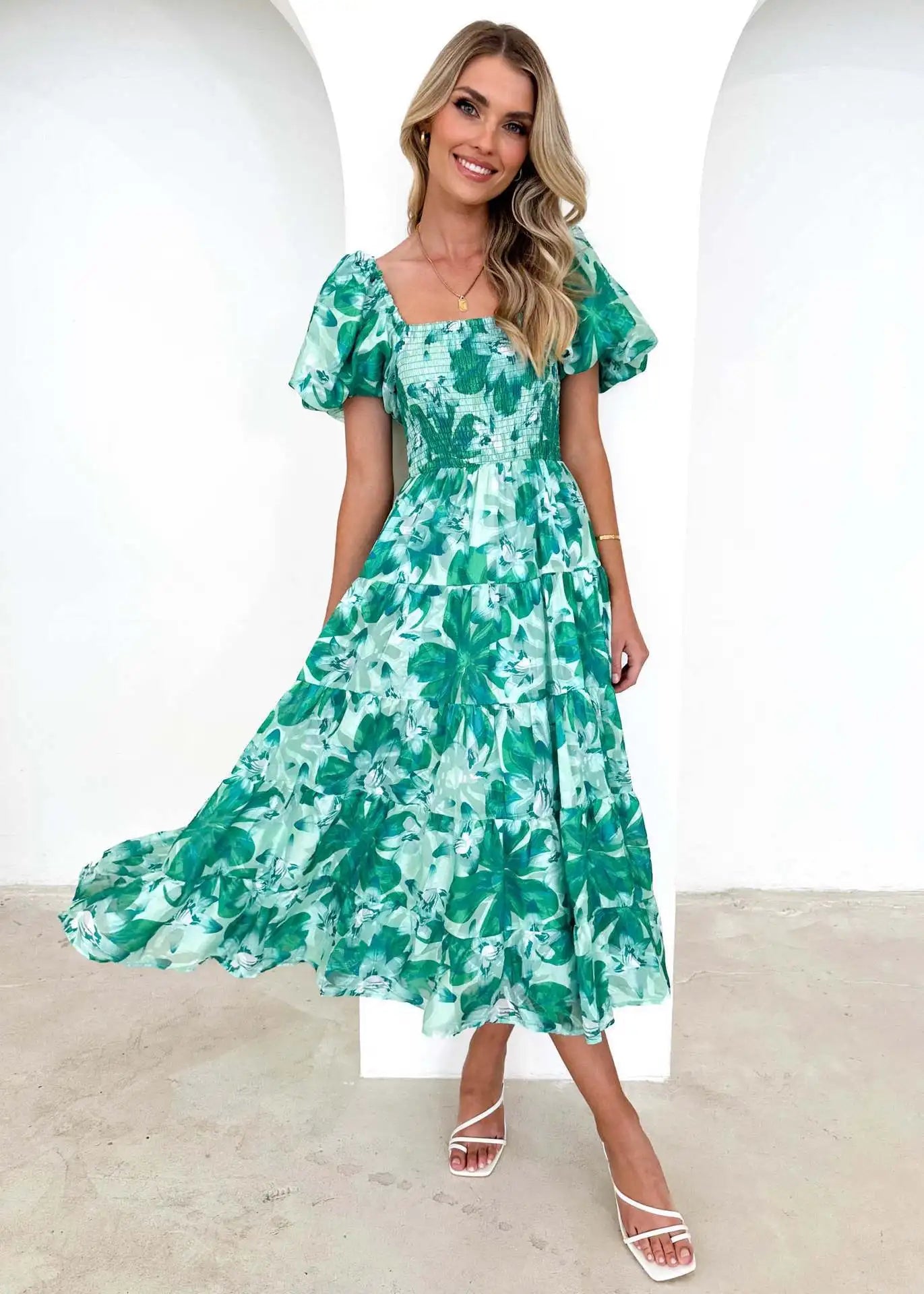 Adelaide | Off-Shoulder Maxi Klänning (Nästan slutsåld)