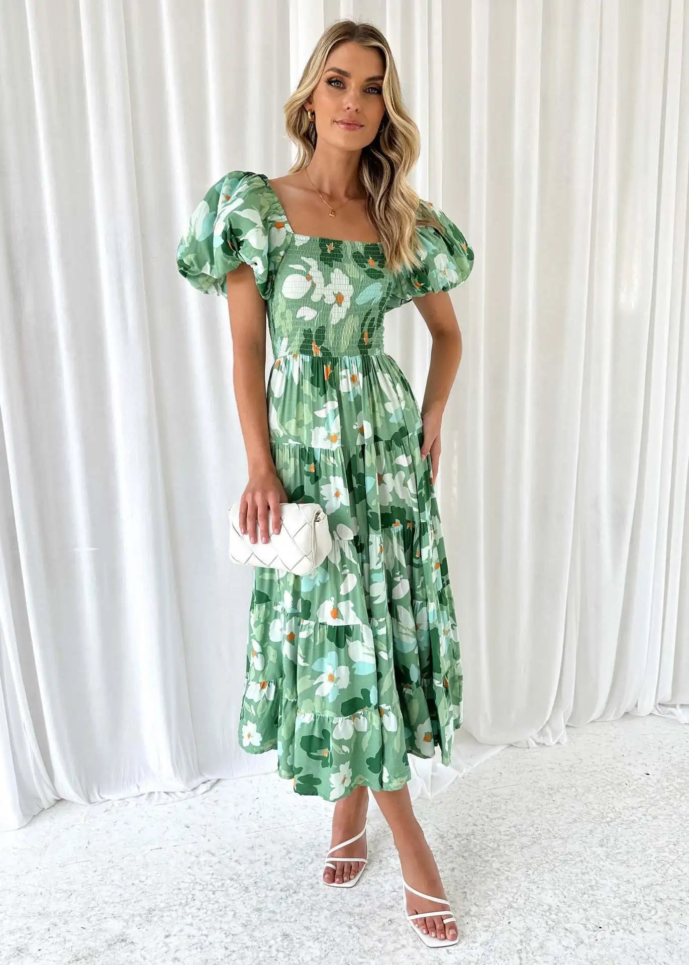 Adelaide | Off-Shoulder Maxi Klänning (Nästan slutsåld)