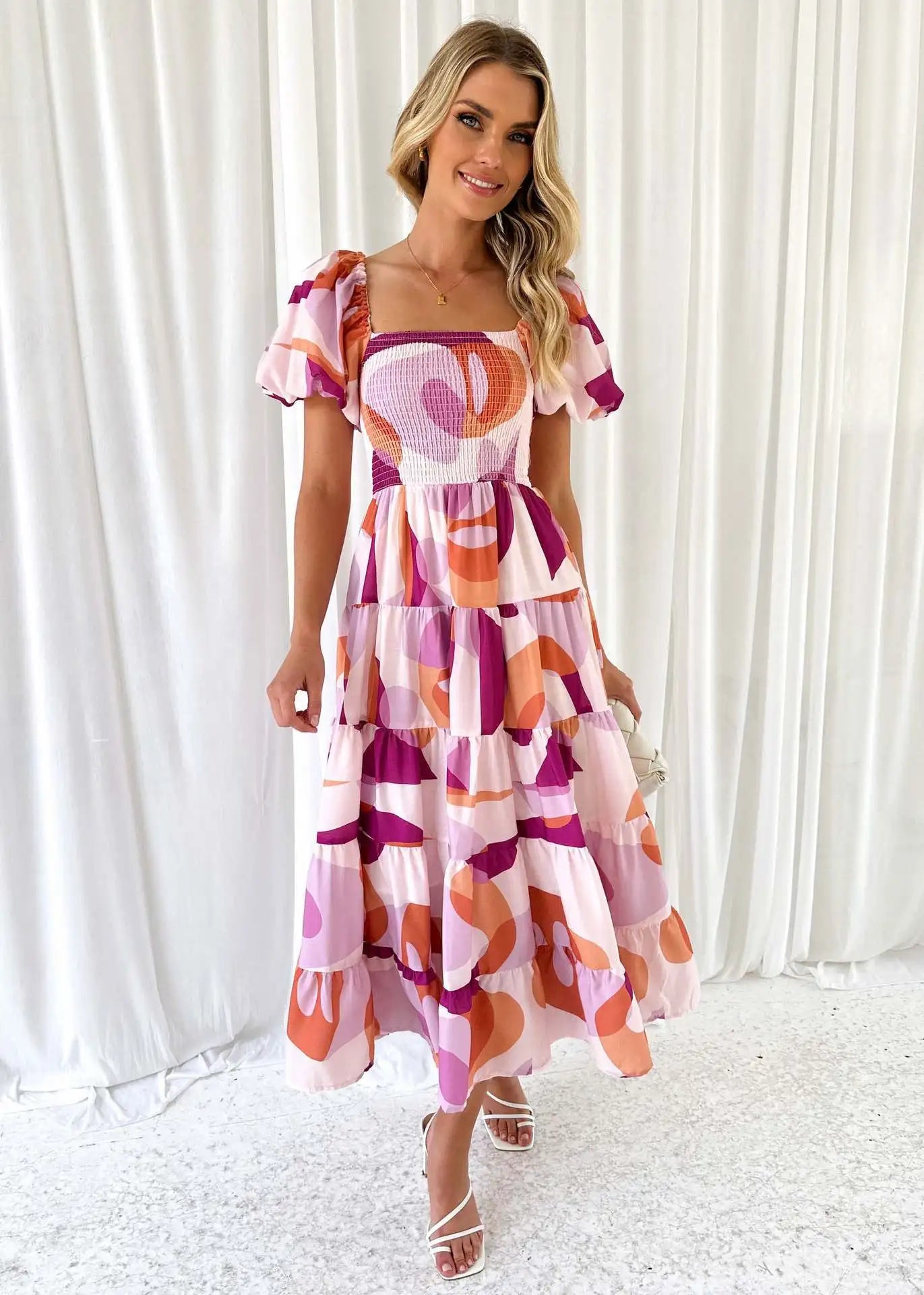 Adelaide | Off-Shoulder Maxi Klänning (Nästan slutsåld)
