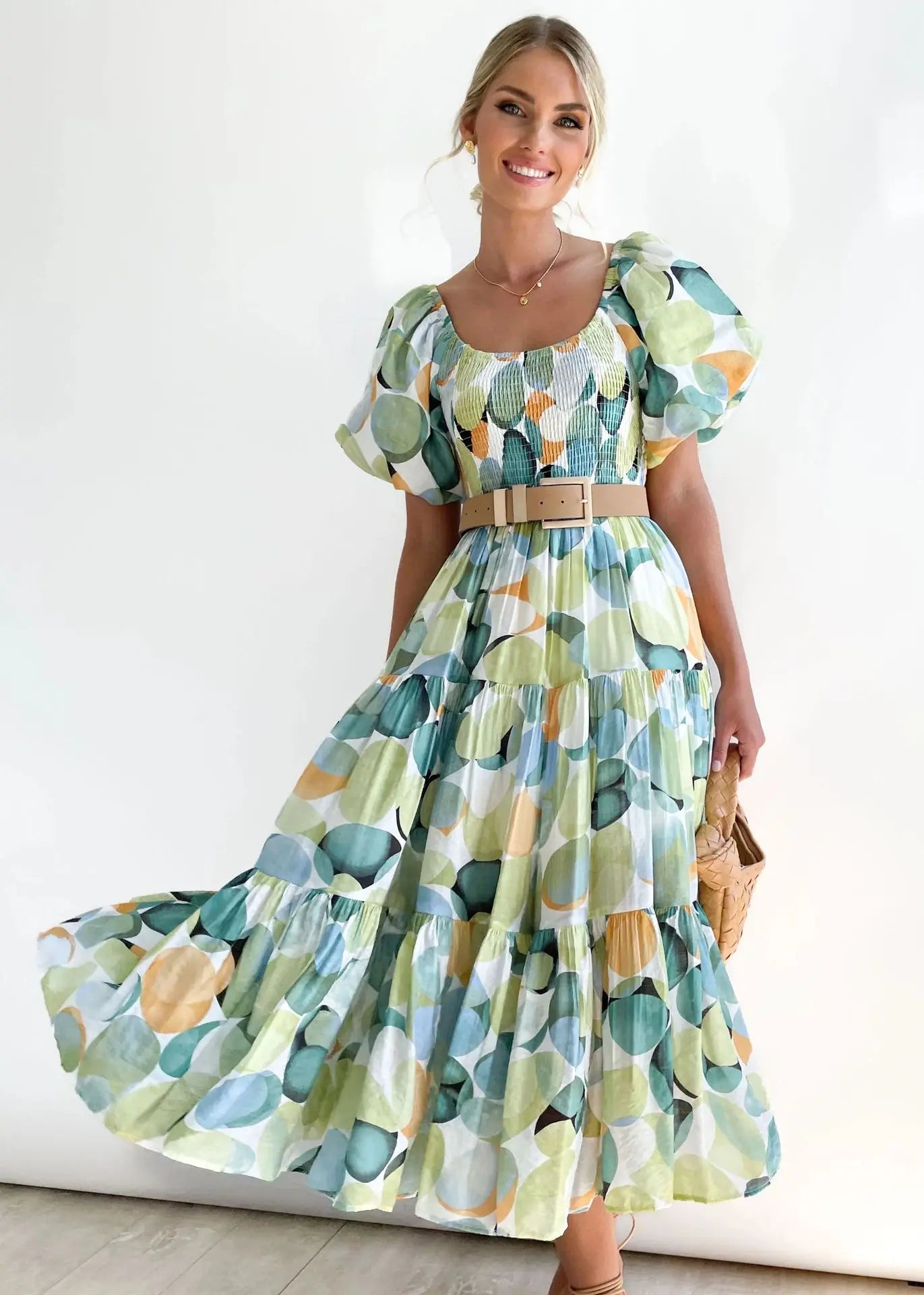 Adelaide | Off-Shoulder Maxi Klänning (Nästan slutsåld)