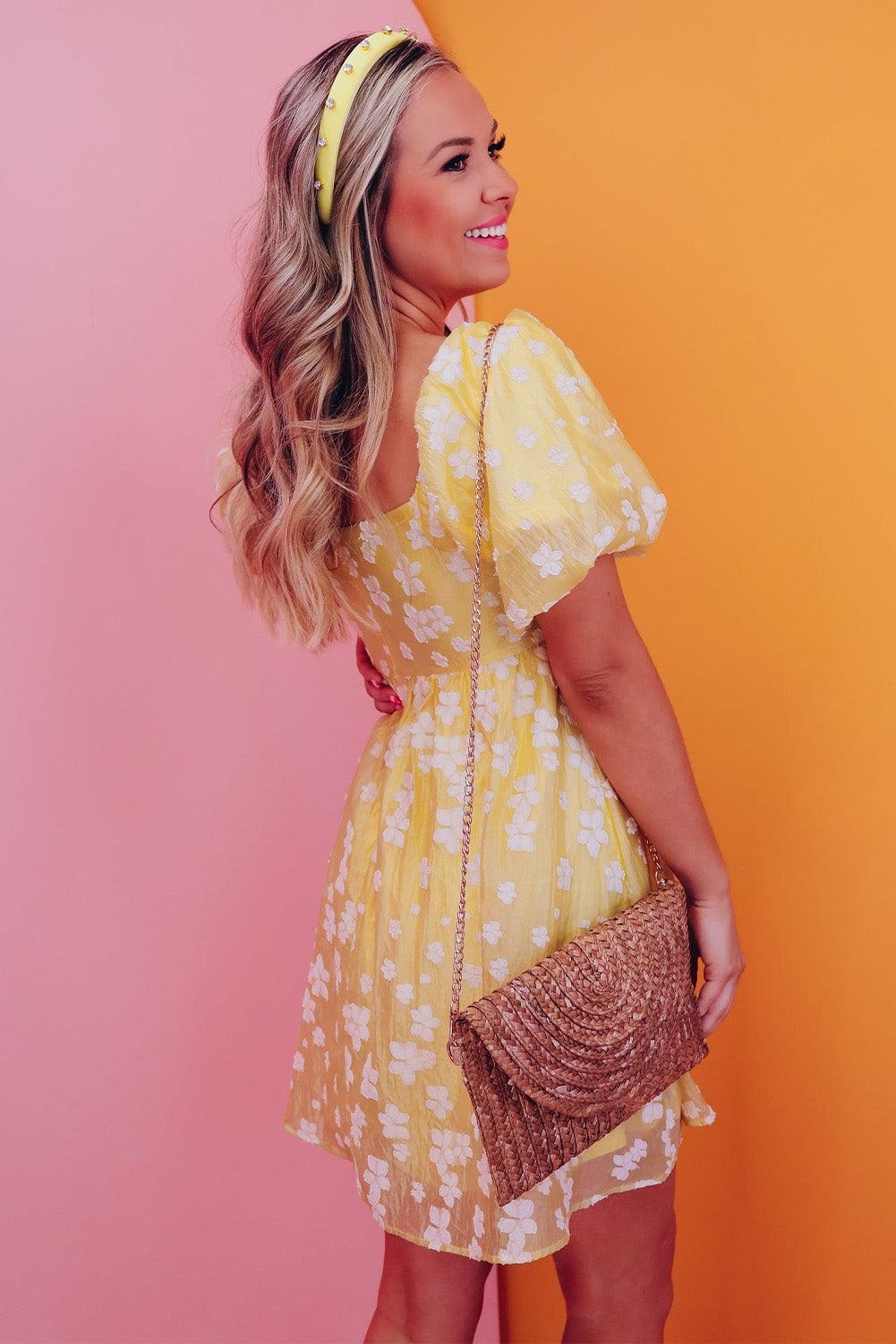 Kendra | Boho Miniklänning med Puffärmar